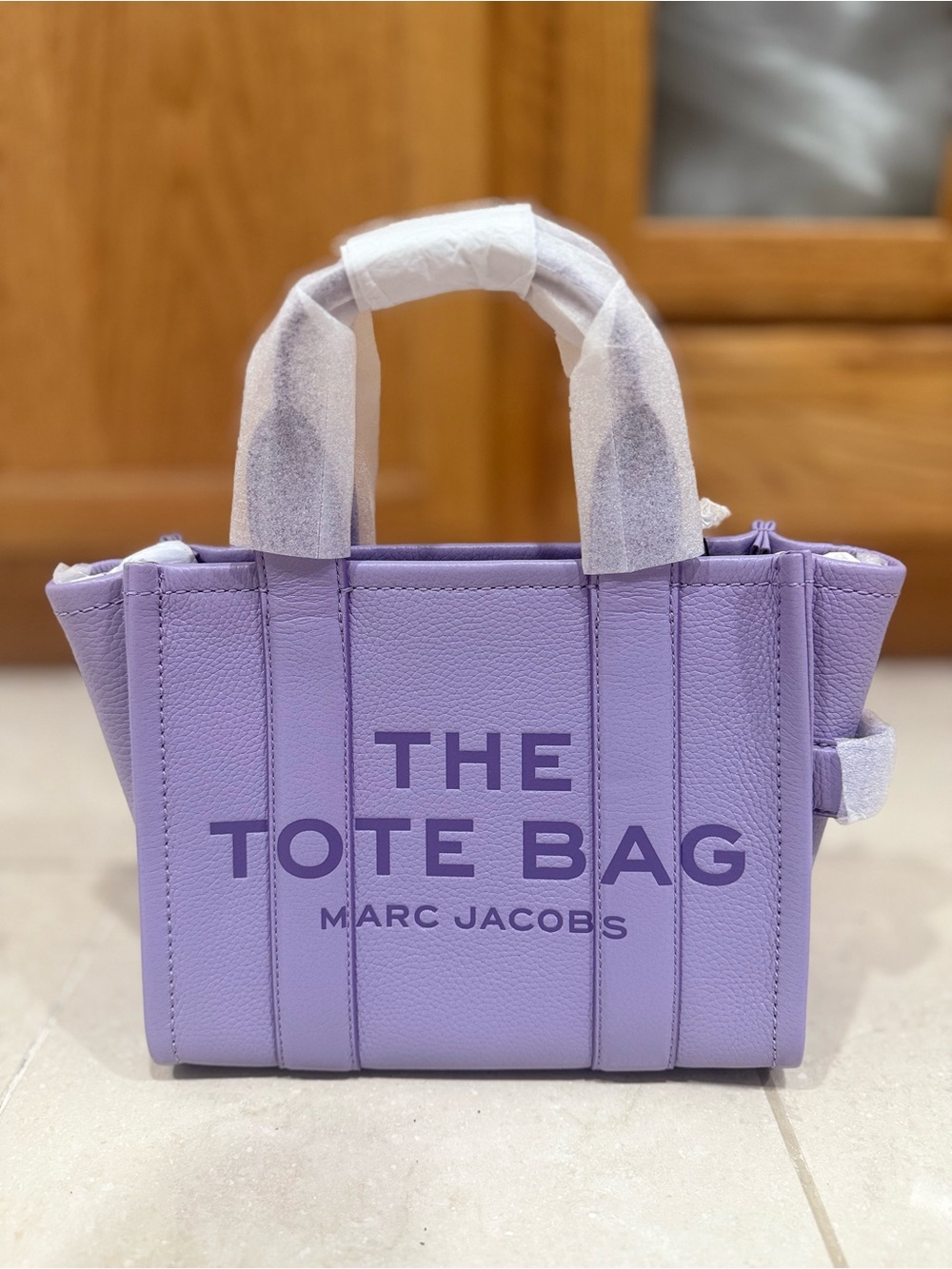 NWT Marc Jacobs the leather small tote bag - lilac